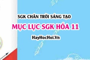 Mục lục SGK Hóa 11 Chân trời sáng tạo - Lý thuyết và bài tập Hóa 11 SGK Chân trời sáng tạo